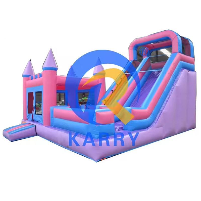 7x6x4.5m Castillo de salto inflable comercial al aire libre con tobogán y soplador incluido