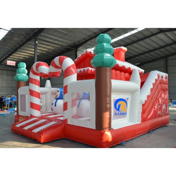 Al aire libre Árbol temático de Navidad Feliz Castillo Casa de rebote inflable para niños y adultos