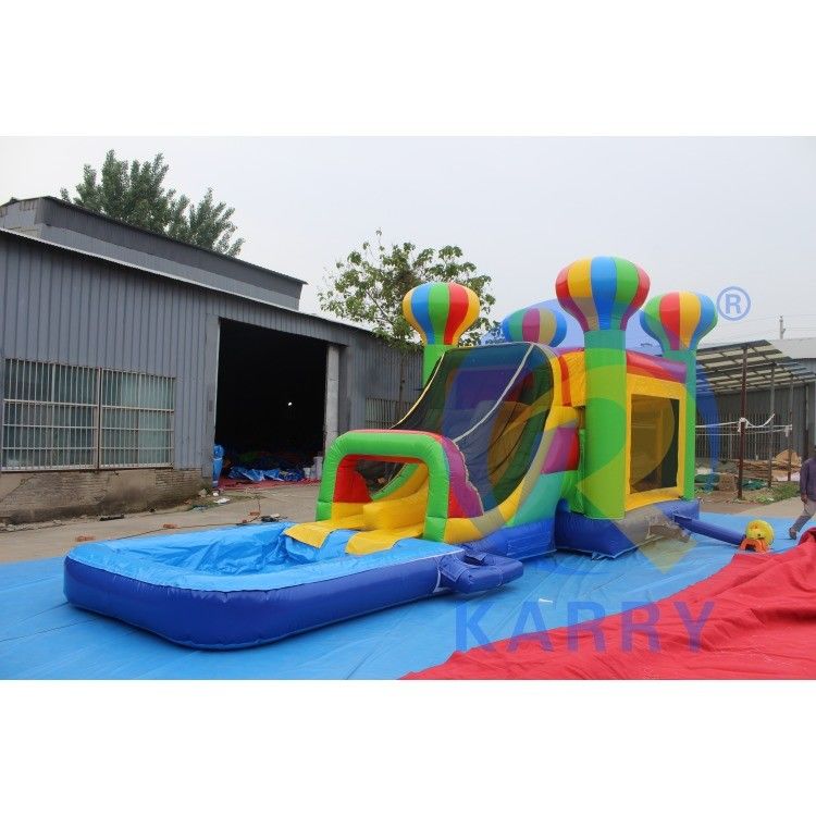 Combinación de toboganes de castillo inflable para la diversión de la fiesta Rango de edad 14 Años más Tarpaolin de PVC