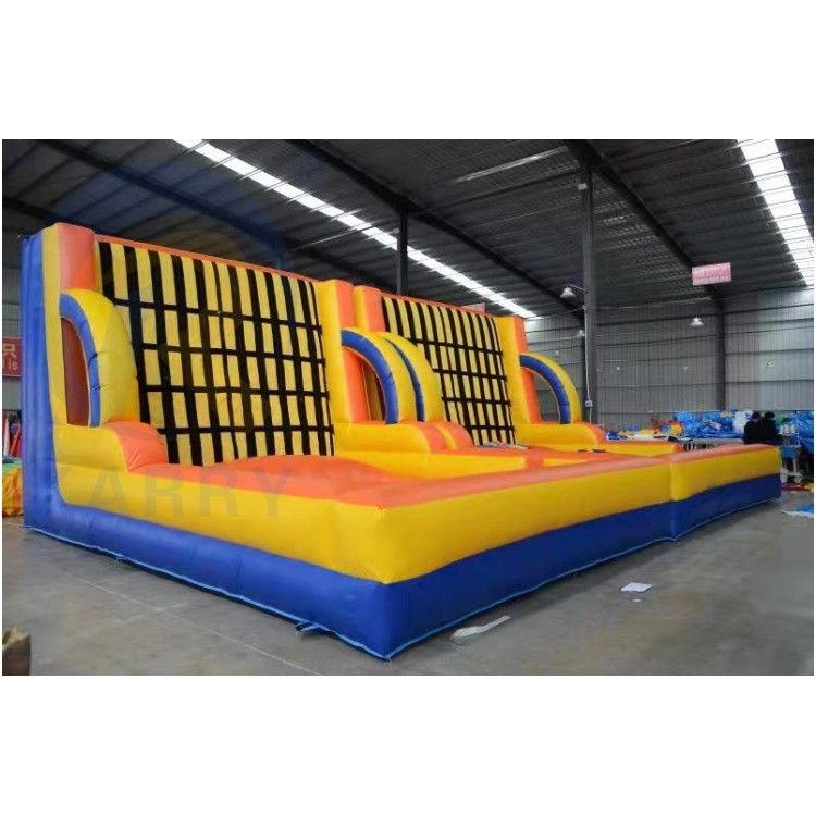 Juego de deporte de pared pegajosa inflable con ropa de pasta comercial y soplador con soplador