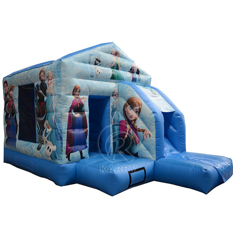 Commercial Inflable Bounce House Combo Slide Portátil Castillo congelado para fiestas divertidas