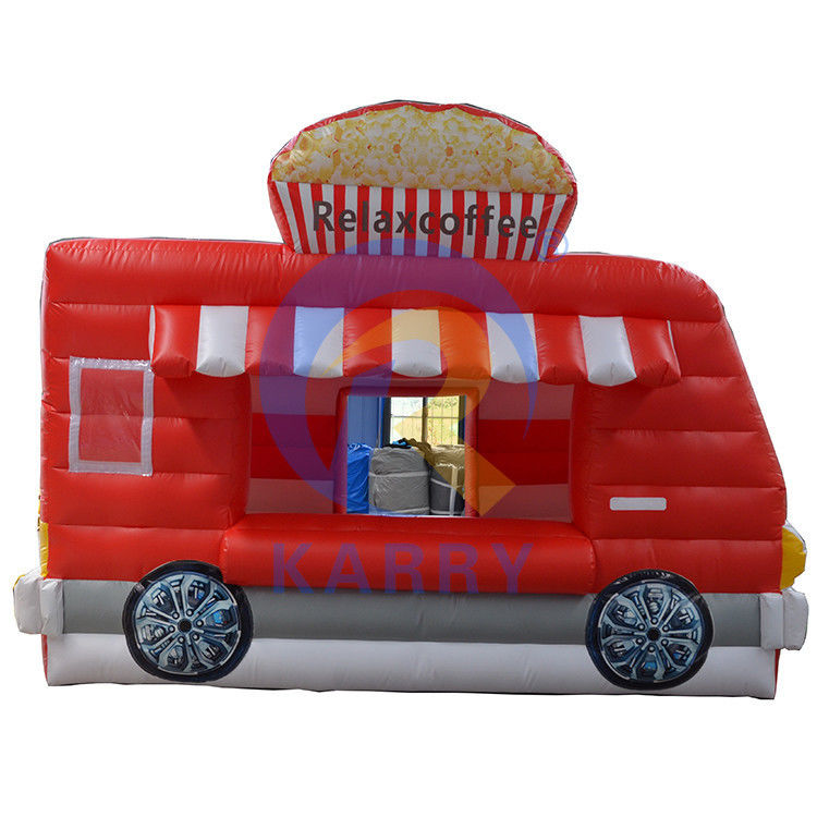 Interior PVC comercial inflable relajar el café coche saltar castillo de popcorn botín