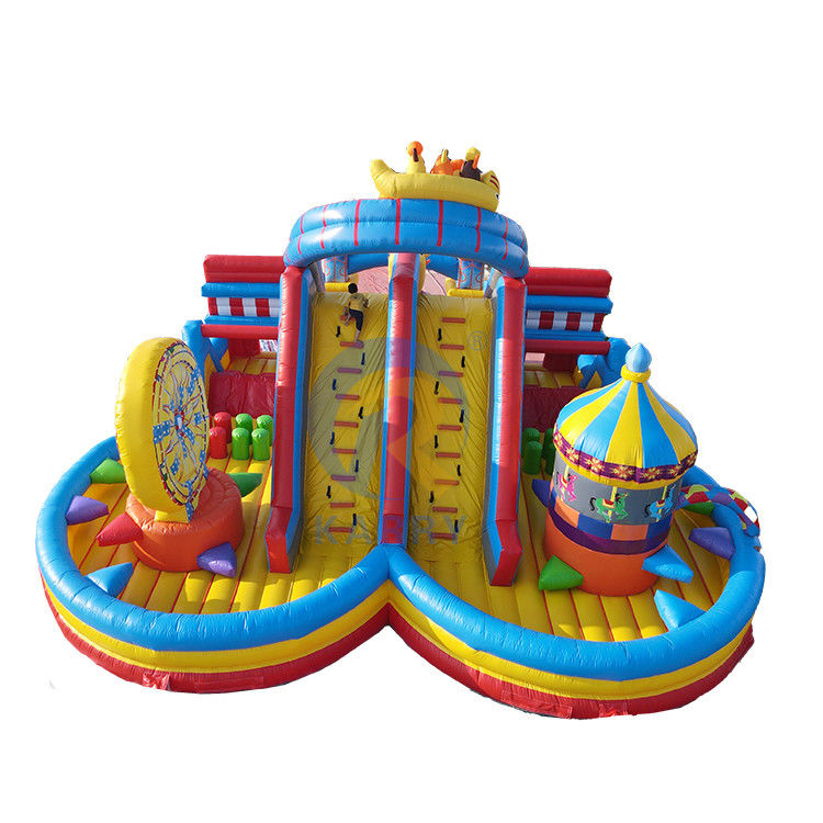 Gran salpicador inflable salto salto castillo tobogán para unisex mundo acuático de la ciudad de la alegría