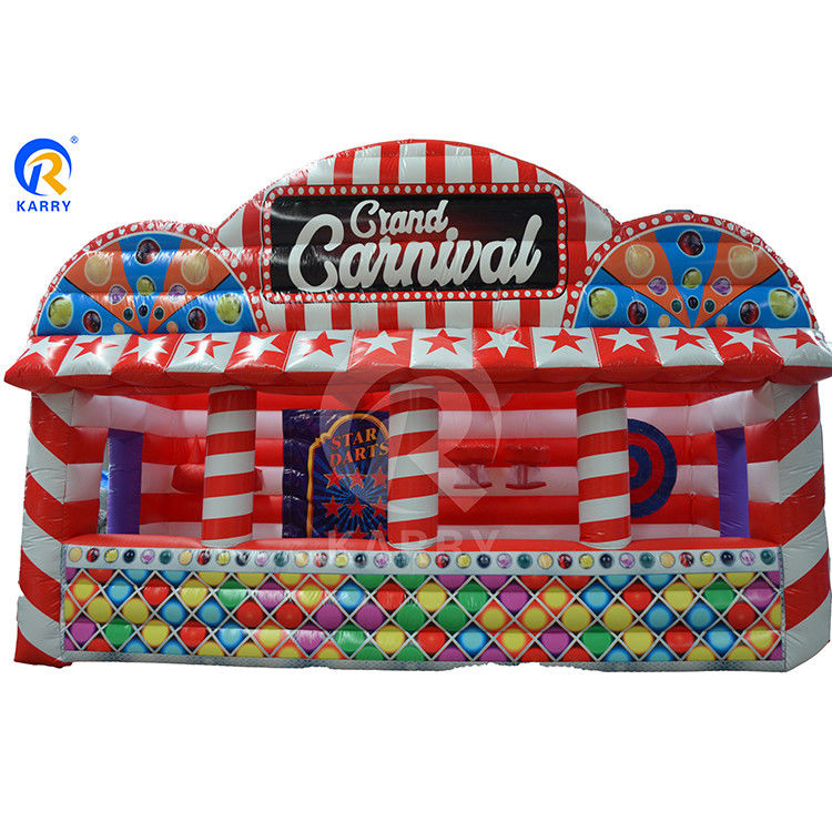 Color personalizado inflables 5 en 1 Carnaval Juego Puente Castillo para el parque infantil