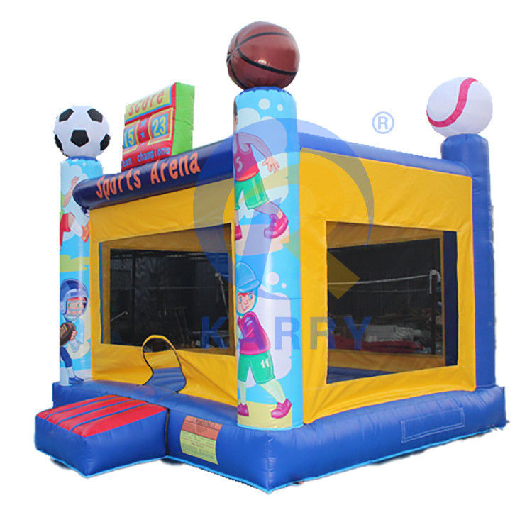 14 Años de edad de color personalizado comercial inflable castillo del portero para la fiesta del patio trasero