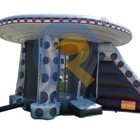 Unisex OVNI al aire libre divertido castillo inflable comercial con tobogán y salto