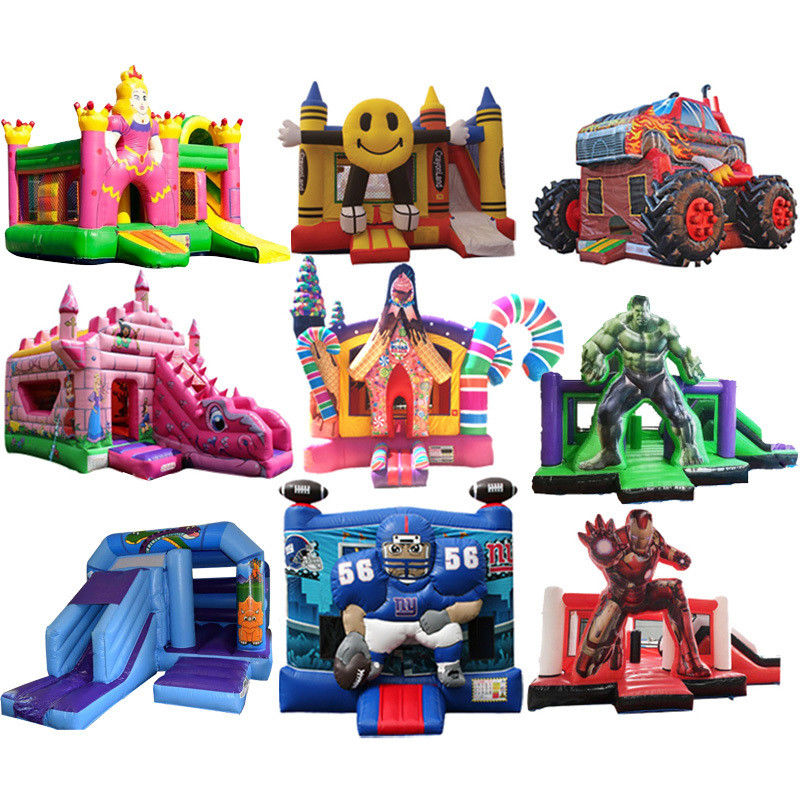 Temporada de fiesta del castillo deslizamiento del castillo de salto inflable con blower CE y kits de reparación