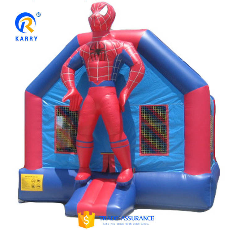 Spiderman Retiro inflable para niños Color personalizado Inflables niños Trampolín