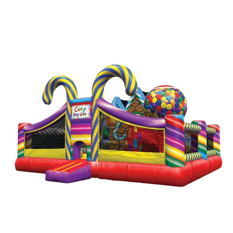 14 años de PVC para niños Parque de diversiones dulces Inflable castillo de salto para la diversión al aire libre