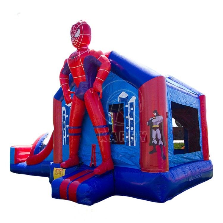 4*7*3.5m o tamaño personalizado hombre araña inflables castillo de salto combo de toboganes para la fiesta