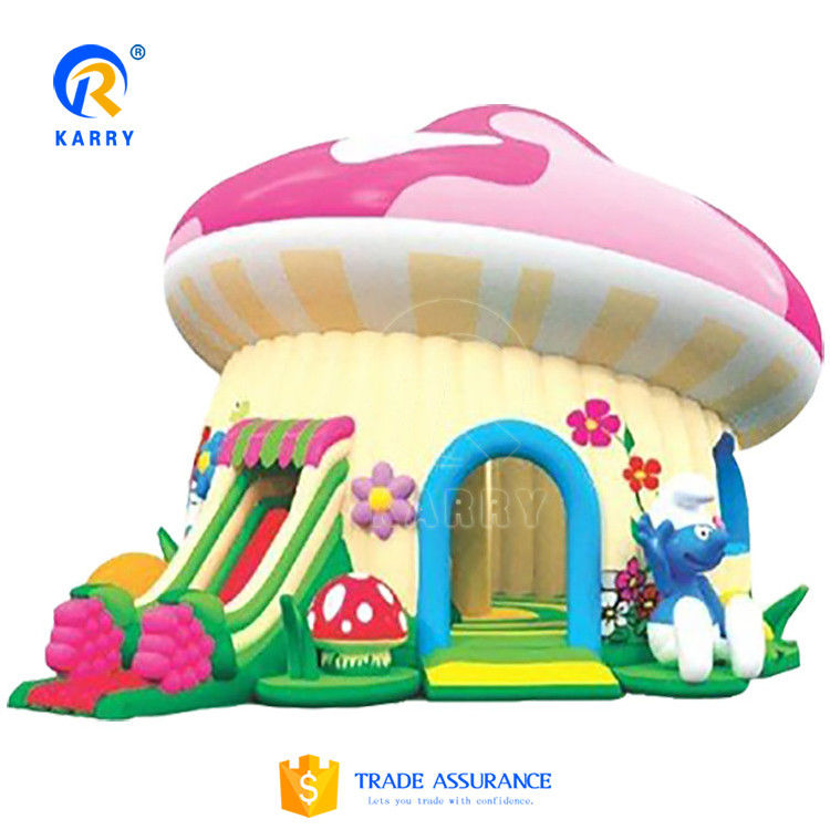 Combo de diapositivas inflables para niños de color personalizado y alquiler comercial