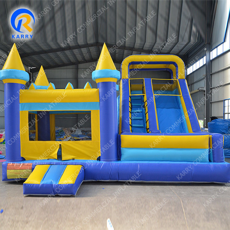 Tamaño personalizado Deslizador húmedo seco Combo Inflables Moonwalk Salto Castillo