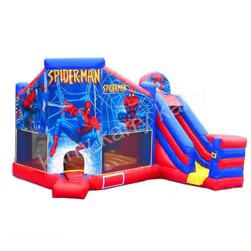 Eventos dibujos animados Spider Bouncy House Star Inflatable Jumping Castle para adultos y niños