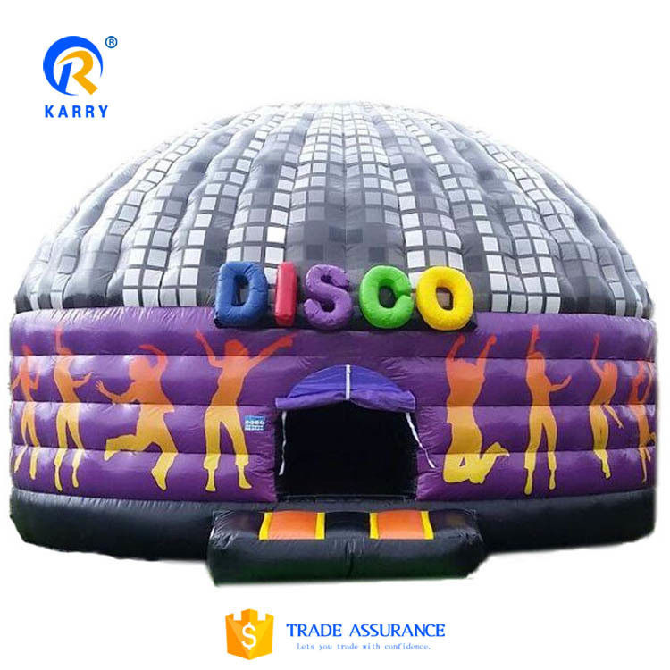 Dom Música Disco Inflable Castillo Rebordante para Fiestas Rango de Edad 14 Años Más