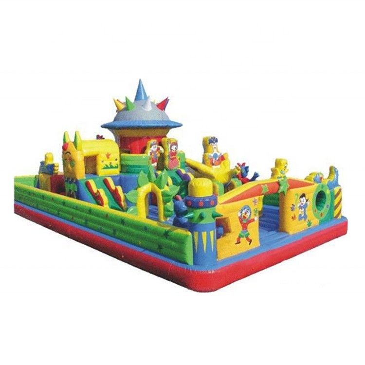 EN71/CE Certificado de diseño y kit de reparación del soplador de gran ciudad de diversión inflable para parques